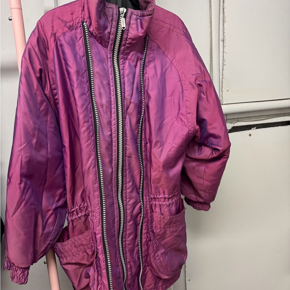 Vintage Purple Zip-Up Jacket